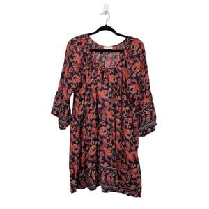 Altar'd State Paisley print Bell Sleeve Dress